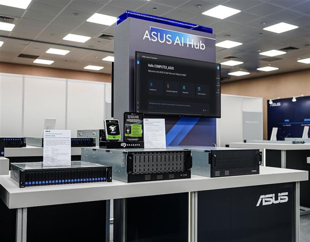 ASUS AI Hub showcased at the VIP Showroom during Computex